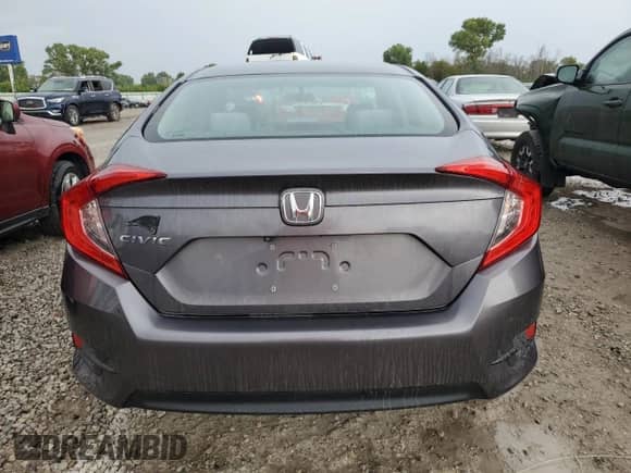2016 Honda Civic LX with VIN 19XFC2F59GE015498, listed as a Copart auction lot 80940835 with 85,392 mi miles and Salvage title. Bid and sale history available at DreamBid. Image 6.