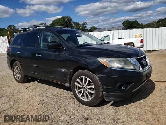 2015 Nissan Pathfinder S with VIN 5N1AR2MM7FC687581, listed as a Copart auction lot 85548245 with 162,162 mi miles and Salvage title. Bid and sale history available at DreamBid. Image 14.