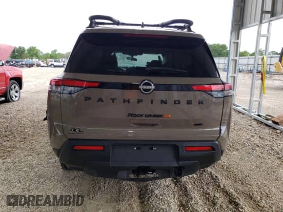 2024 Nissan Pathfinder Rock Creek с VIN 5N1DR3BD8RC248660, выставлен на аукционе Copart как лот 56948375 с пробегом 14 184 миль миль и Списание • Salvage title. История ставок и продаж доступна на DreamBid. Изображение 6.