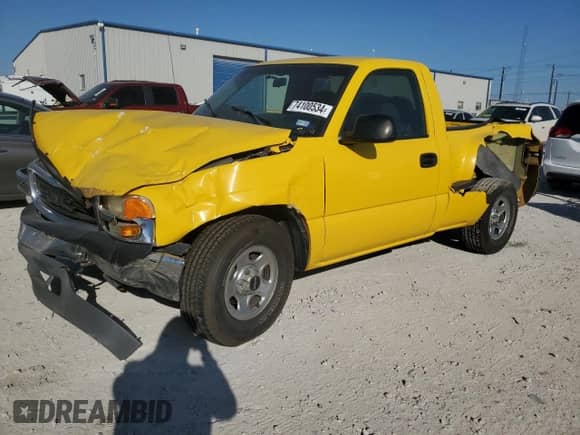 2001 GMC Sierra 1500 SLE with VIN 1GTEC14V51Z231966, listed as a Copart auction lot 74100534 with Not provided miles and Salvage title. Bid and sale history available at DreamBid. Image 1.
