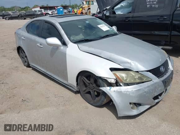 2007 Lexus IS 250 with VIN JTHBK262X72027324, listed as a IAAI auction lot 42027519 with 201,943 mi miles and . Bid and sale history available at DreamBid. Image 1.