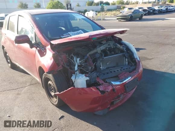 2014 Nissan Note SV z VIN 3N1CE2CP6EL434780, wystawiony jako IAAI lot #42692153 z przebiegiem 78 669 mil mil oraz . Historia ofert i sprzedaży dostępna na DreamBid. Obrazek 1.