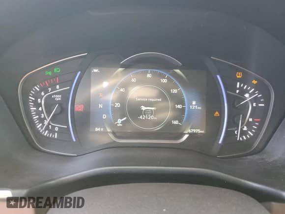 2020 Hyundai Santa Fe SEL z VIN 5NMS33AD8LH267605, wystawiony jako Copart lot #85146875 z przebiegiem 67 975 mil mil oraz Szkoda całkowita • Salvage title. Historia ofert i sprzedaży dostępna na DreamBid. Obrazek 9.