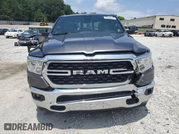 2022 Ram 1500 Big Horn with VIN 1C6RREBG7NN290856, listed as a Copart auction lot 57288615 with 85,409 mi miles and Salvage title. Bid and sale history available at DreamBid. Image 5.