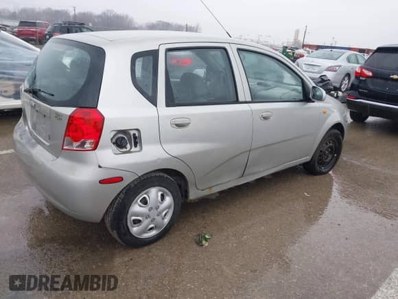 2004 Chevrolet Aveo with VIN KL1TD62684B251582, listed as a IAAI auction lot 41485485 with Not provided miles and . Bid and sale history available at DreamBid. Image 4.