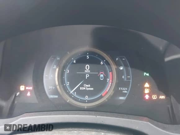 2016 Lexus RC 300 F Sport with VIN JTHSM5BC8G5001328, listed as a IAAI auction lot 41854553 with 77,221 mi miles and . Bid and sale history available at DreamBid. Image 7.