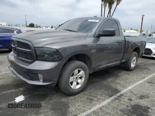 2016 Ram 1500 Express с VIN 3C6JR6ATXGG296020, выставлен на аукционе Copart как лот 65474365 с пробегом 127 068 миль миль и Списание • Salvage title. История ставок и продаж доступна на DreamBid. Изображение 1.