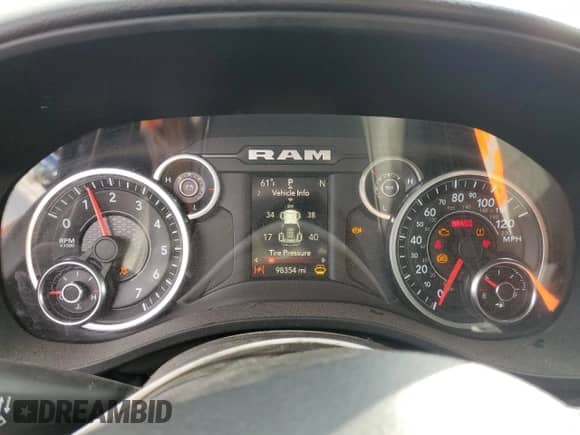 2021 Ram 1500 Big Horn with VIN 1C6RREFG3MN533006, listed as a Copart auction lot 86377794 with 98,354 mi miles and Salvage title. Bid and sale history available at DreamBid. Image 9.