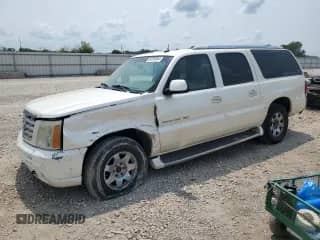 2003 Cadillac Escalade ESV with VIN 3GYFK66N83G296373, listed as a Copart auction lot 64256064 with Not provided miles and Salvage title. Bid and sale history available at DreamBid. Image 1.