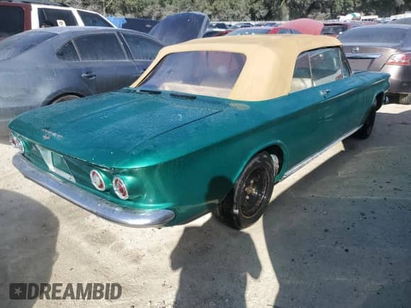 1963 Chevrolet Corvair with VIN 30967W115424, listed as a Copart auction lot 78829284 with 35,653 mi miles and Non repairable. Bid and sale history available at DreamBid. Image 3.