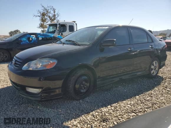 2004 Toyota Corolla S with VIN 1NXBR32E74Z294127, listed as a Copart auction lot 82264815 with 255,594 mi miles and Salvage title. Bid and sale history available at DreamBid. Image 1.