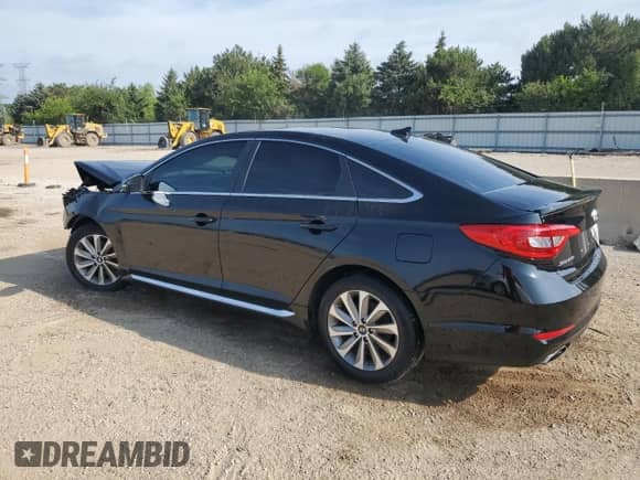 2015 Hyundai Sonata Limited with VIN 5NPE34AF9FH109690, listed as a Copart auction lot 64752095 with 65,509 mi miles and Salvage title. Bid and sale history available at DreamBid. Image 2.