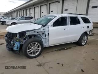 2023 Dodge Durango GT Premium с VIN 1C4RDHDG8PC572010, выставлен на аукционе Copart как лот 55154285 с пробегом 83 615 миль миль и Списание • Salvage title. История ставок и продаж доступна на DreamBid. Изображение 1.