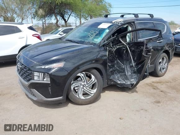 2023 Hyundai Santa Fe SEL with VIN 5NMS2DAJ5PH635792, listed as a IAAI auction lot 43001109 with 18,825 mi miles and . Bid and sale history available at DreamBid. Image 2.