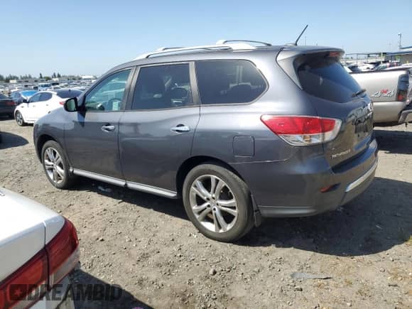 2013 Nissan Pathfinder SV with VIN 5N1AR2MN6DC624817, listed as a Copart auction lot 55238455 with 172,603 mi miles and Salvage title. Bid and sale history available at DreamBid. Image 2.