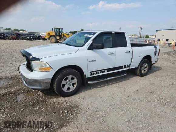 2010 Dodge 1500 ST с VIN 1D7RB1GP0AS209552, выставлен на аукционе Copart как лот 58907065 с пробегом 127 183 миль миль и На запчасти • Non repairable. История ставок и продаж доступна на DreamBid. Изображение 1.