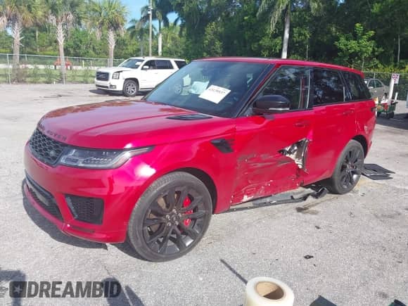 2022 Land Rover Range Rover Sport HST with VIN SALWS2RU9NA208880, listed as a IAAI auction lot 43139537 with 33,198 mi miles and . Bid and sale history available at DreamBid. Image 2.