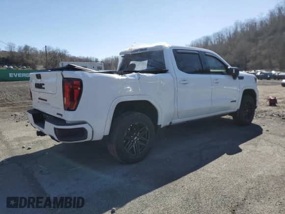 2022 GMC Sierra 1500 AT4 с VIN 1GTUUEET2NZ616551, выставлен на аукционе Copart как лот 61345785 с пробегом 33 100 миль миль и Списание • Salvage title. История ставок и продаж доступна на DreamBid. Изображение 3.