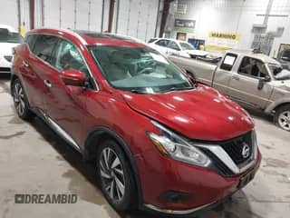 2015 Nissan Murano SL with VIN 5N1AZ2MH5FN235622, listed as a IAAI auction lot 42712820 with 71,600 mi miles and . Bid and sale history available at DreamBid. Image 1.