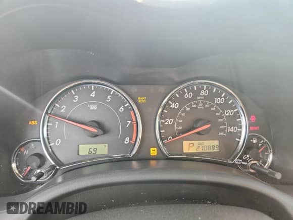 2011 Toyota Corolla S with VIN 2T1BU4EE3BC747593, listed as a Copart auction lot 82111715 with 270,889 mi miles and Salvage title. Bid and sale history available at DreamBid. Image 9.