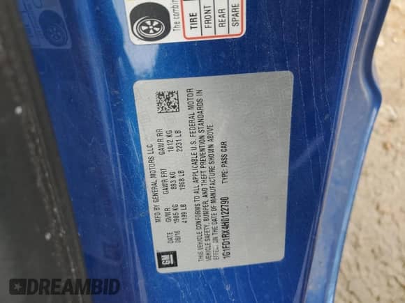 2017 Chevrolet Camaro 2LT z VIN 1G1FD1RX4H0122790, wystawiony jako Copart lot #86065234 z przebiegiem 162 928 mil mil oraz Szkoda całkowita • Salvage title. Historia ofert i sprzedaży dostępna na DreamBid. Obrazek 14.