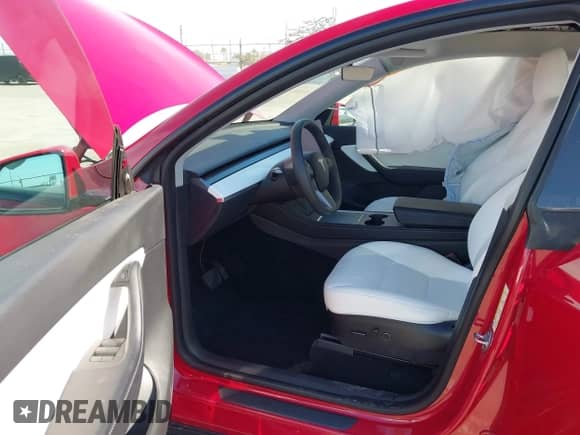 2022 Tesla Model Y Long Range z VIN 7SAYGDEE2NF352440, wystawiony jako IAAI lot #43041054 z przebiegiem 46 950 mil mil oraz . Historia ofert i sprzedaży dostępna na DreamBid. Obrazek 5.