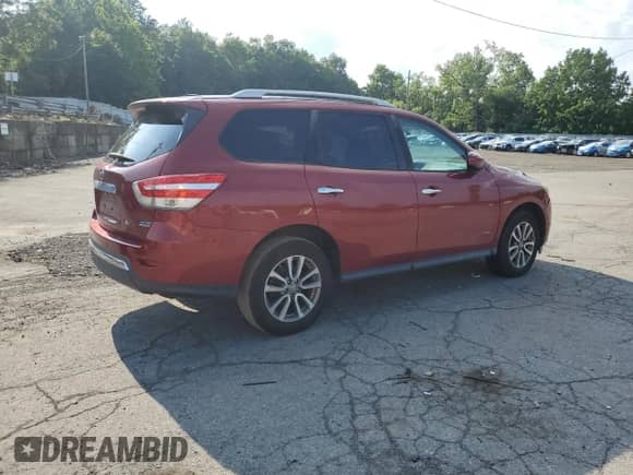2014 Nissan Pathfinder Platinum Hybrid with VIN 5N1CR2MN3EC660023, listed as a Copart auction lot 64419725 with 174,444 mi miles and Salvage title. Bid and sale history available at DreamBid. Image 3.