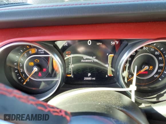 2023 Jeep Wrangler Rubicon z VIN 1C4HJXFN3PW618061, wystawiony jako Copart lot #81957524 z przebiegiem 25 880 mil mil oraz Szkoda całkowita • Salvage title. Historia ofert i sprzedaży dostępna na DreamBid. Obrazek 9.