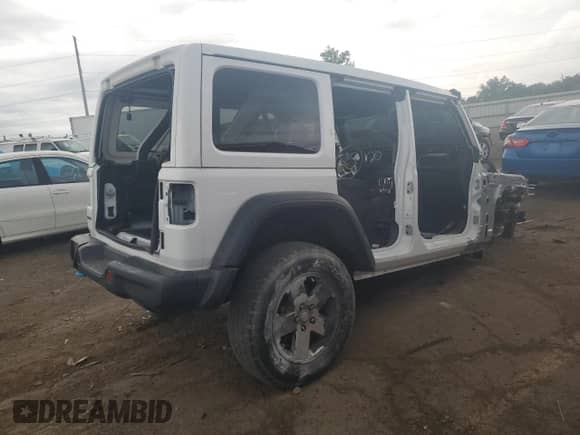 2023 Jeep Wrangler Rubicon with VIN 1C4JJXR68PW515014, listed as a Copart auction lot 68843395 with Not provided miles and Non repairable. Bid and sale history available at DreamBid. Image 3.