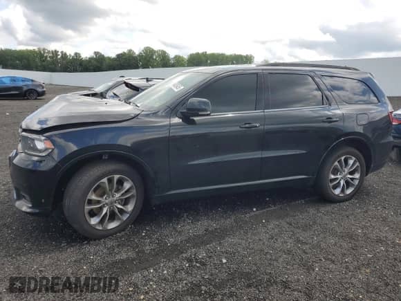 2020 Dodge Durango GT Plus with VIN 1C4RDJDG9LC412526, listed as a Copart auction lot 64936455 with 63,801 mi miles and Salvage title. Bid and sale history available at DreamBid. Image 1.