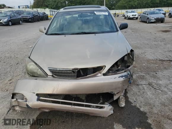 2002 Toyota Camry XLE with VIN 4T1BF32K02U504563, listed as a Copart auction lot 80865775 with Not provided miles and Salvage title. Bid and sale history available at DreamBid. Image 5.