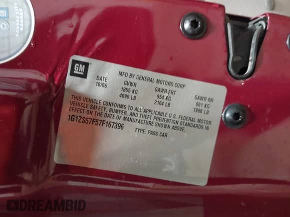 2007 Chevrolet Malibu 1FL с VIN 1G1ZS57F57F167396, выставлен на аукционе IAAI как лот 43050712 с пробегом Не указан миль и . История ставок и продаж доступна на DreamBid. Изображение 9.