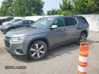 2021 Chevrolet Traverse LT z VIN 1GNEVHKW2MJ216527, wystawiony jako Copart lot #60195885 z przebiegiem 103 141 mil mil oraz Szkoda całkowita • Salvage title. Historia ofert i sprzedaży dostępna na DreamBid. Obrazek 1.
