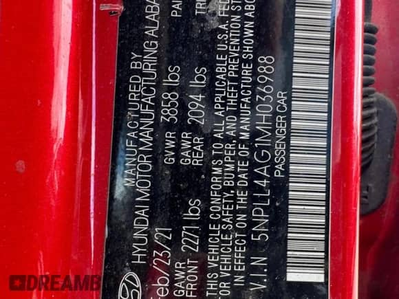 2021 Hyundai Elantra SE z VIN 5NPLL4AG1MH036988, wystawiony jako Copart lot #91504165 z przebiegiem 106 350 mil mil oraz Czysty tytuł • Clean title. Historia ofert i sprzedaży dostępna na DreamBid. Obrazek 10.