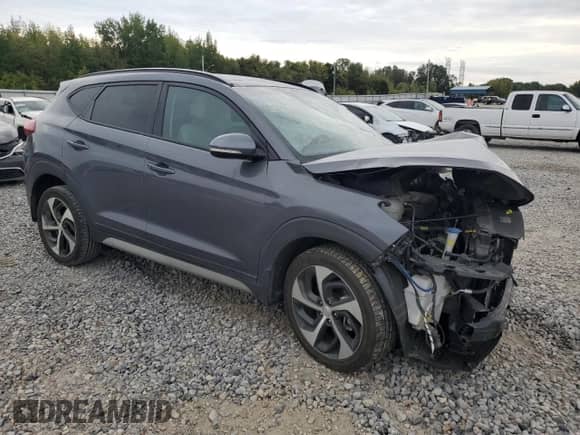 2018 Hyundai Tucson Value with VIN KM8J33A28JU805019, listed as a Copart auction lot 81215495 with Not provided miles and Salvage title. Bid and sale history available at DreamBid. Image 4.