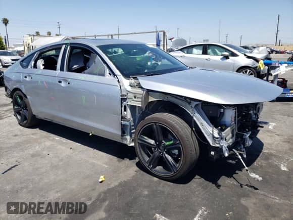 2024 Honda Accord Sport-L with VIN 1HGCY2F79RA057909, listed as a Copart auction lot 57499545 with 15,910 mi miles and Salvage title. Bid and sale history available at DreamBid. Image 4.