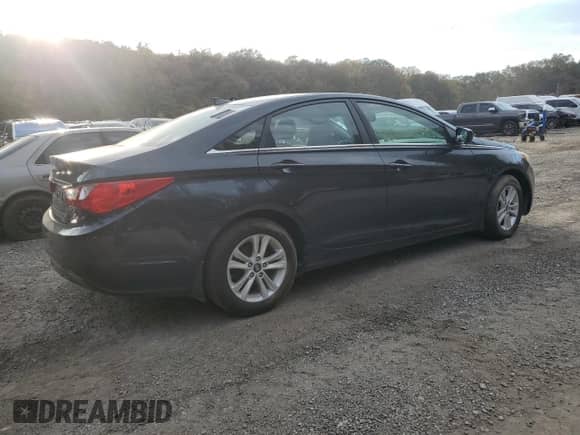 2013 Hyundai Sonata GLS with VIN 5NPEB4AC6DH575423, listed as a Copart auction lot 87028235 with Not provided miles and Salvage title. Bid and sale history available at DreamBid. Image 3.