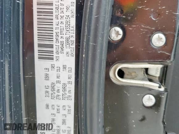 2019 Ram 1500 Warlock z VIN 1C6RR6LT1KS529154, wystawiony jako Copart lot #67135235 z przebiegiem 162 467 mil mil oraz Szkoda całkowita • Salvage title. Historia ofert i sprzedaży dostępna na DreamBid. Obrazek 13.