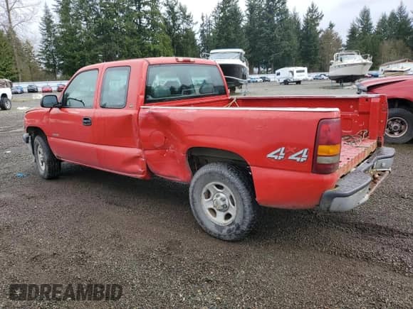 1999 Chevrolet Silverado 1500 Work Truck with VIN 1GCEK19V4XZ161896, listed as a Copart auction lot 51534055 with 178,420 mi miles and Salvage title. Bid and sale history available at DreamBid. Image 2.