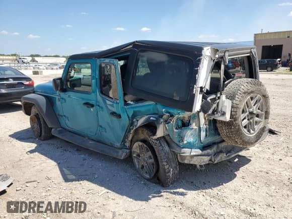 2024 Jeep Wrangler Sport with VIN 1C4PJXKN1RW240228, listed as a Copart auction lot 63309325 with 44,668 mi miles and Salvage title. Bid and sale history available at DreamBid. Image 2.