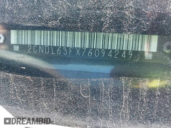 2007 Chevrolet Equinox LT с VIN 2CNDL63FX76094249, выставлен на аукционе IAAI как лот 43315961 с пробегом 130 172 миль миль и . История ставок и продаж доступна на DreamBid. Изображение 9.