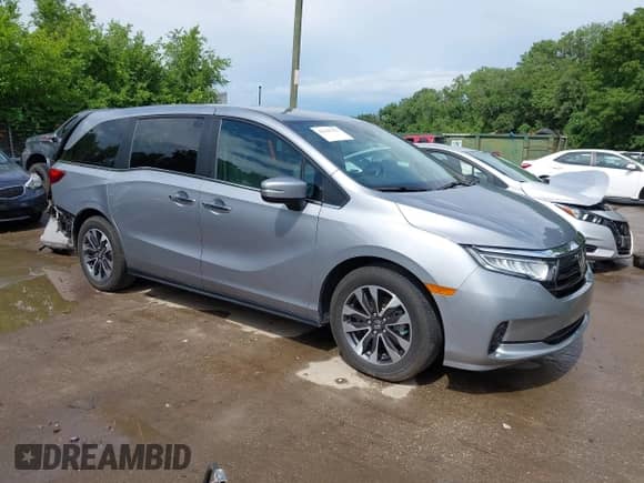 2024 Honda Odyssey EX-L with VIN 5FNRL6H69RB032969, listed as a IAAI auction lot 42529353 with 20,456 mi miles and . Bid and sale history available at DreamBid. Image 1.