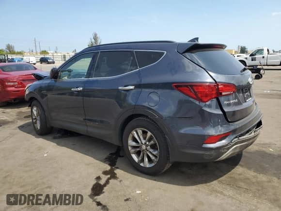 2017 Hyundai Santa Fe 2.0T с VIN 5XYZU4LA0HG489223, выставлен на аукционе Copart как лот 58305925 с пробегом 98 562 миль миль и Списание • Salvage title. История ставок и продаж доступна на DreamBid. Изображение 2.