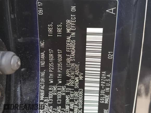 2017 Toyota Sienna XLE Auto Access Seat with VIN 5TDYZ3DC1HS890063, listed as a Copart auction lot 69876045 with 81,152 mi miles and Salvage title. Bid and sale history available at DreamBid. Image 13.