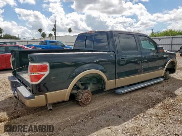 2012 Ford F-150 Lariat with VIN 1FTFW1CTXCFB63700, listed as a Copart auction lot 81697795 with Not provided miles and Salvage title. Bid and sale history available at DreamBid. Image 3.