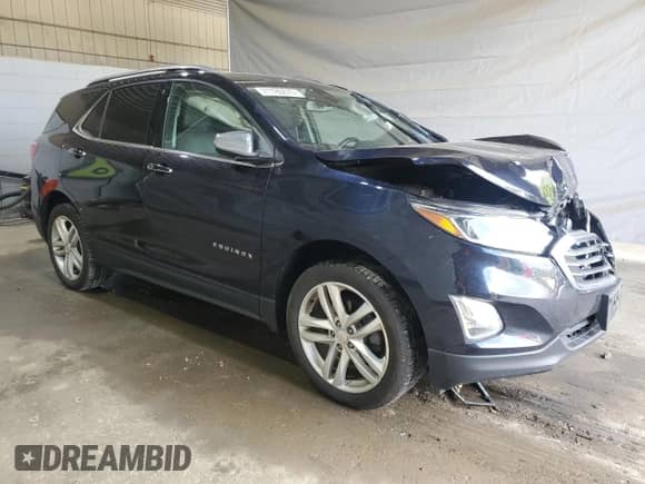 2020 Chevrolet Equinox Premier with VIN 3GNAXYEX1LS600311, listed as a Copart auction lot 71780875 with Not provided miles and Salvage title. Bid and sale history available at DreamBid. Image 4.