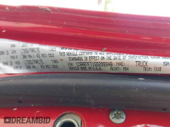 2016 Ram 1500 Tradesman с VIN 1C6RR7FT1GS299348, выставлен на аукционе IAAI как лот 42398896 с пробегом 99 875 миль миль и . История ставок и продаж доступна на DreamBid. Изображение 9.