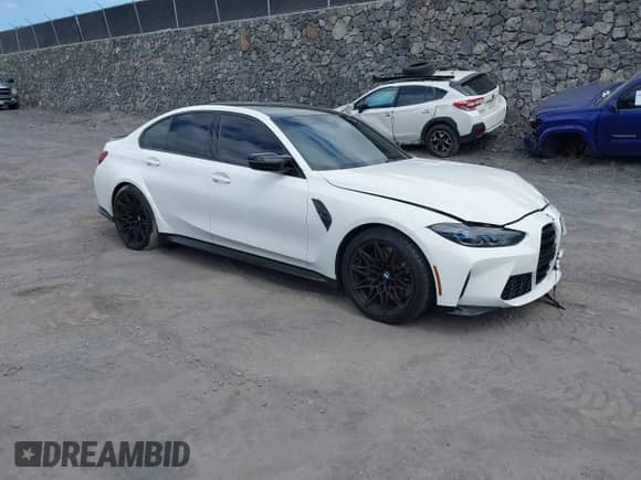 2024 BMW M3 Competition xDrive with VIN WBS43AY07RFS42807, listed as a IAAI auction lot 41678678 with 3,394 mi miles and . Bid and sale history available at DreamBid. Image 1.