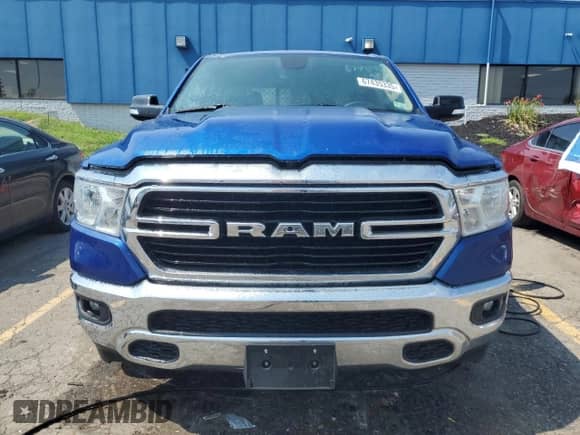 2019 Ram 1500 Big Horn z VIN 1C6SRFFT0KN755858, wystawiony jako Copart lot #67435335 z przebiegiem 54 277 mil mil oraz Czysty tytuł • Clean title. Historia ofert i sprzedaży dostępna na DreamBid. Obrazek 5.