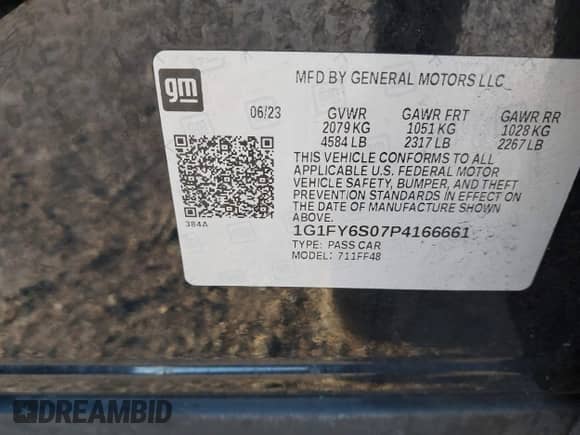 2023 Chevrolet Bolt EUV LT с VIN 1G1FY6S07P4166661, выставлен на аукционе IAAI как лот 43216505 с пробегом 64 242 миль миль и . История ставок и продаж доступна на DreamBid. Изображение 9.